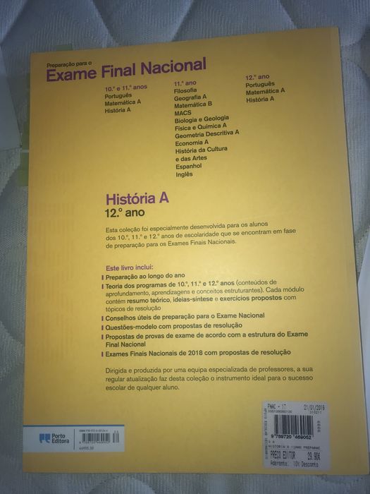 Livro para exame de historia A 12 ano