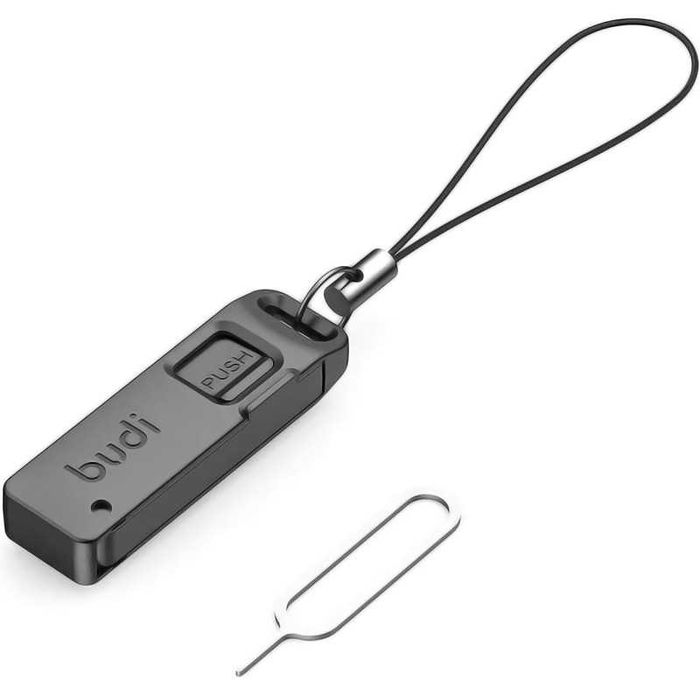 Кейс-брелок для зберігання SIM-карти + MicroSD + Шпилька
