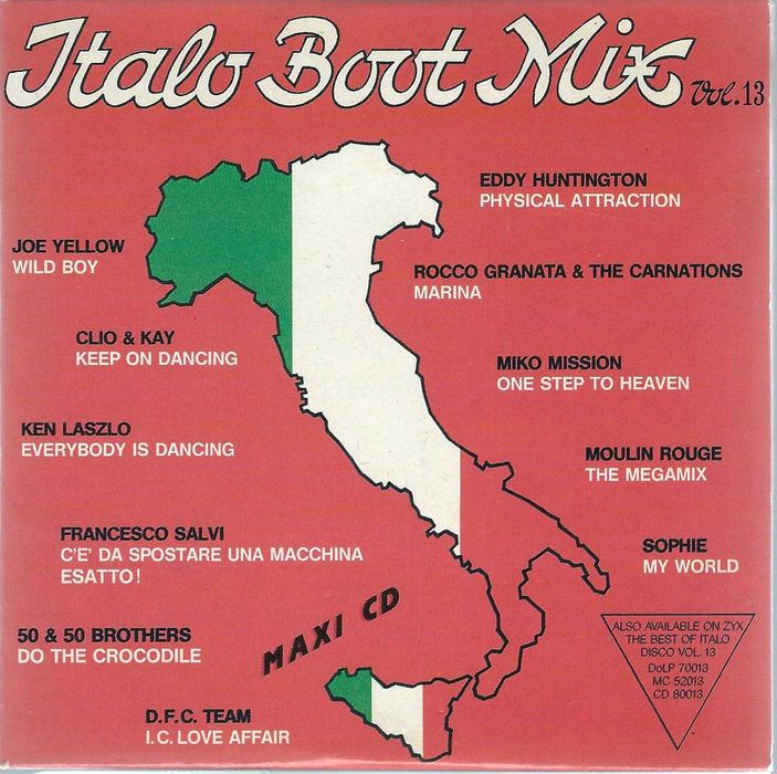 Maxi CD Italo Boot Mix Vol. 13 (1989) (ZYX Records)