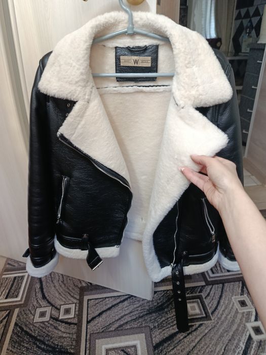 Дубленка-косуха.Легкая,Деми.Размер S.