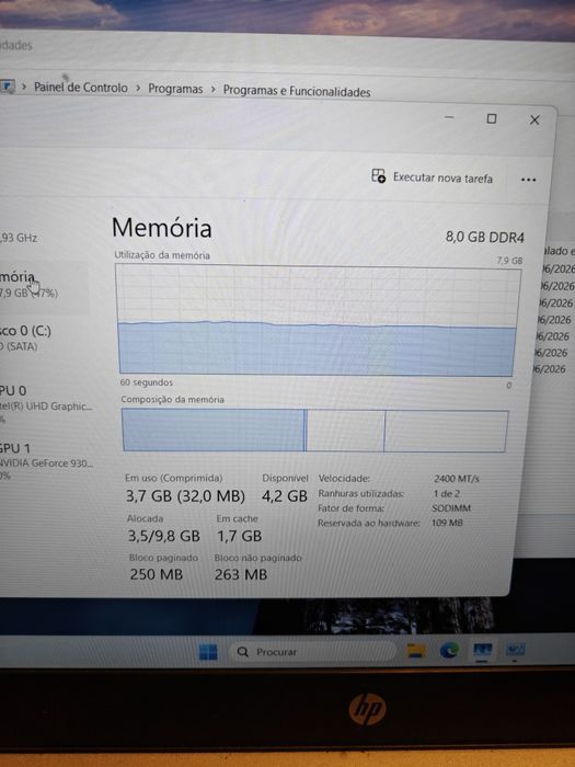 Portátil HP ProBook 450 G5 | i5-8250U | 8GB RAM | SSD 256GB | Windows 11 Pro