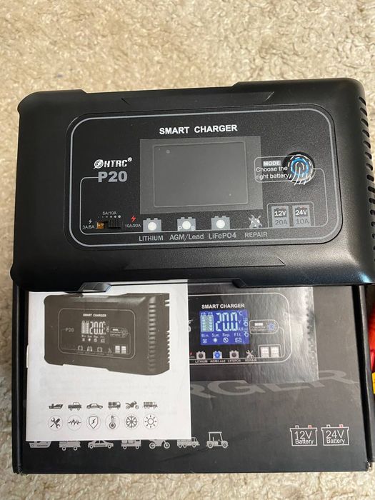 Зарядний пристрій для Lithium, AGM, lifep04, HTRC P20, 20-Ампер