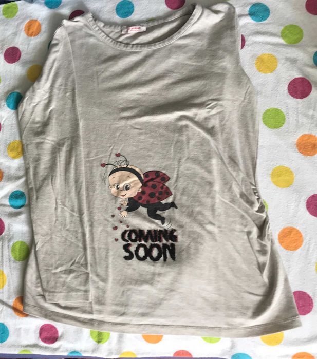 Bluzka ciążowa długi rękaw i sweter