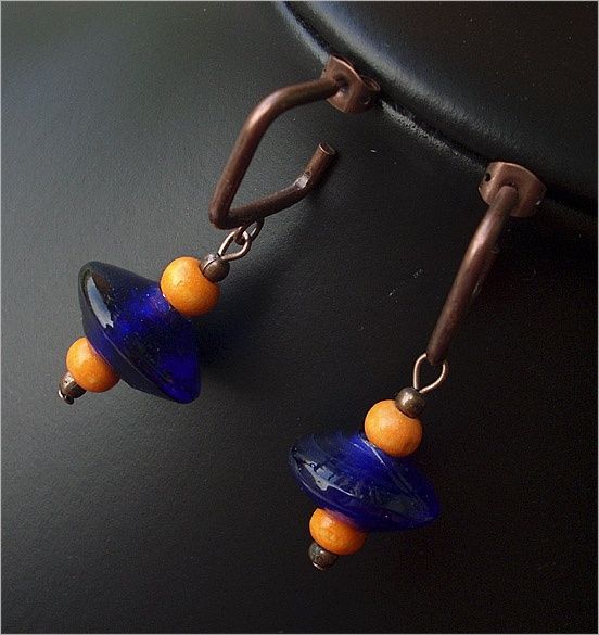 Kolczyki handmade szkło weneckie