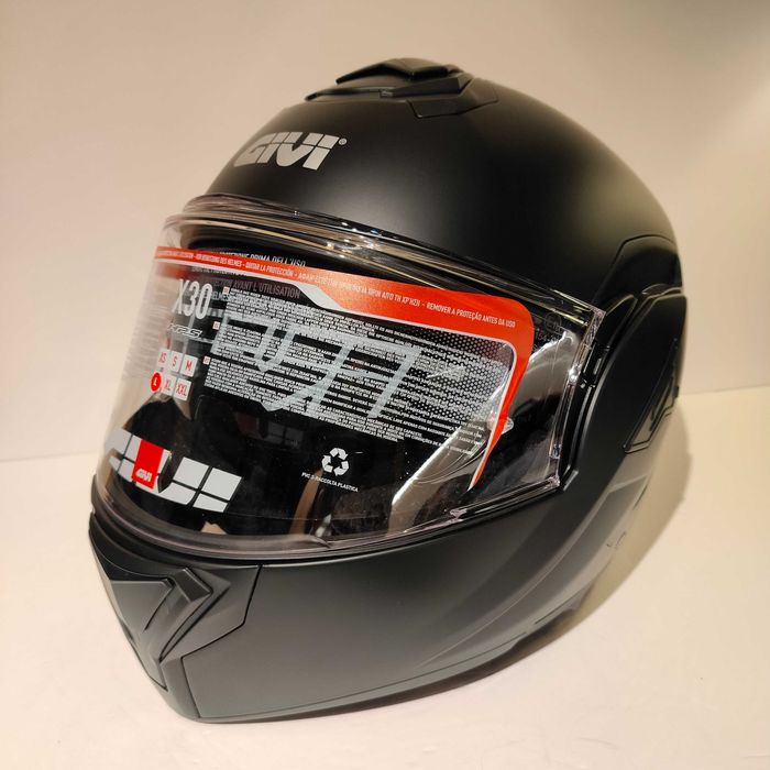 Capacete GIVI X30 modular flip-back c/Pinlock mota scooter novo
