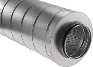 Tłumik kanałowy sztywny spiro fi 180 długość 600