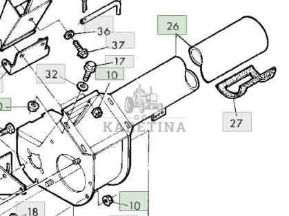 John Deere 9780CTS 9780HM 9780 CTS Obudowa Górnego Ślimaka AH149180 CZĘŚCI