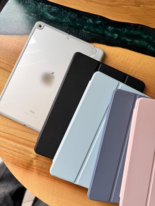 Чохол книжка для айпад 10 10.9 / 11 А16 2025 12.9 13 Pro iPad з місцем під стилус пенсіл прозора спинка чехол книга
