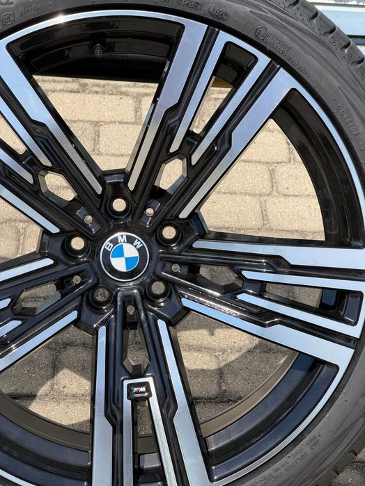 Nowe koła 20 cali BMW serii 5 i5 G60 G61 G68 6 G32 czarno srebrne ramienne