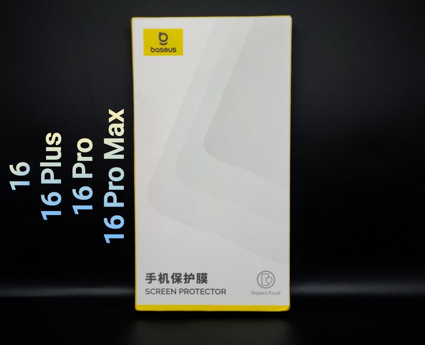 iPhone 16 Pro Max / Pro / Plus / 16. Захисне скло Baseus, 2 штуки