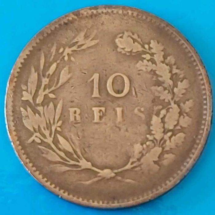 10 Reis de 1891 de Rei D. Carlos I de Portugal