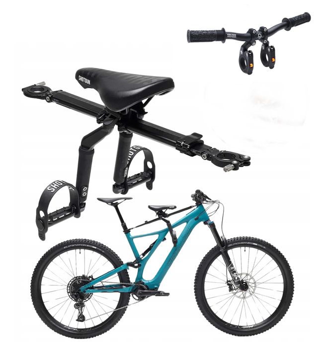 Siodełko dziecięce na ramę Shotgun Child Bike Pro Seat + kierownica