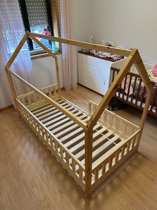 Cama montesori como nova (para colchão 90x190)