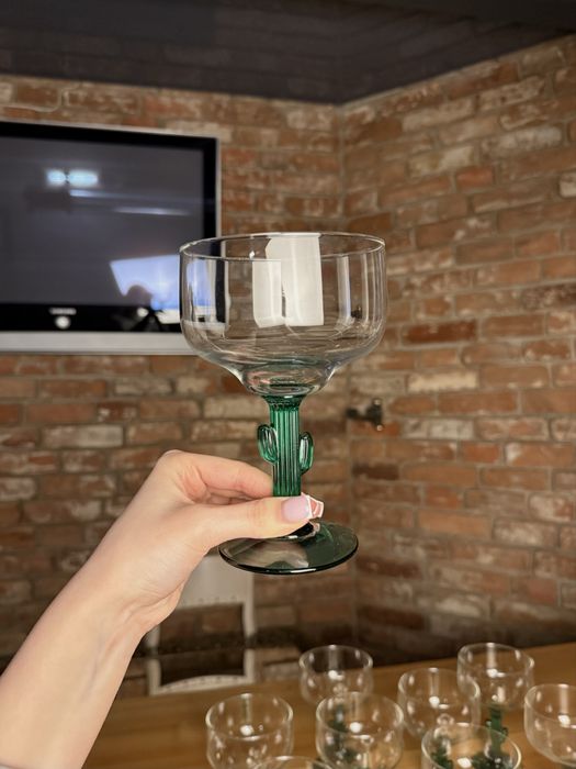 Винтажные бокалы для коктейля «Маргарита» Libbey Cactus