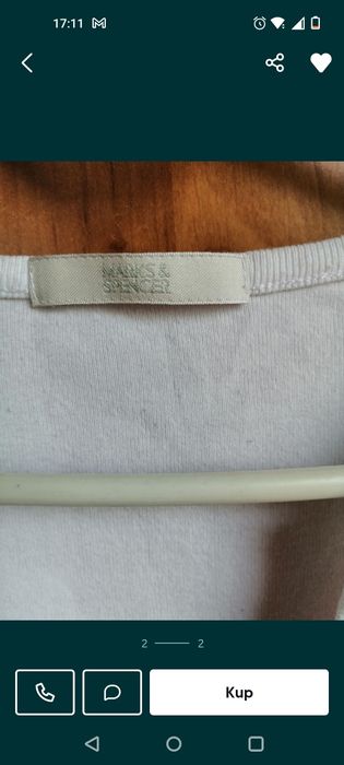 Sprzedam bluzkę bawełnianą firmy Marks&Spencer