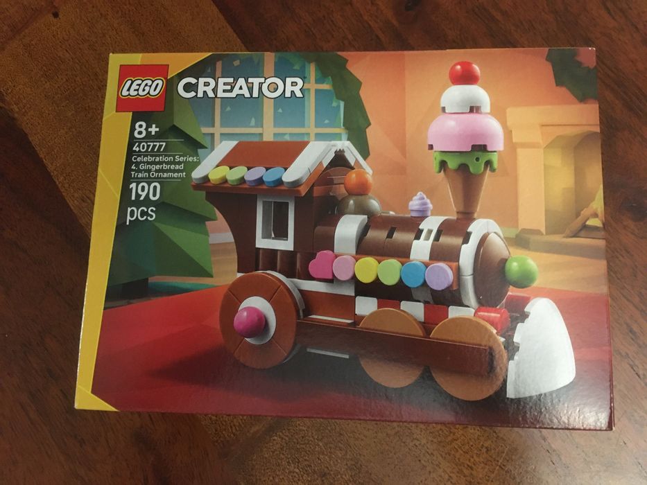 Nowe LEGO 40777 Creator Seria okoli'wa: Ozdoba z Piernikowym Pociągiem