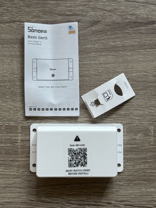 Sonoff basic gen5 matter wifi реле
