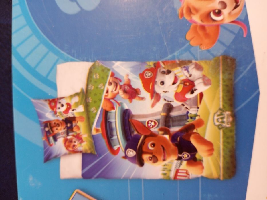 Komplet pościeli bawełnianej 160x200 Paw patrol psi patrol chase Marsh