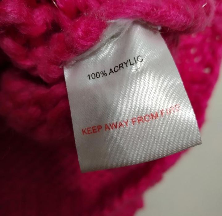 Рожевий плюшевий светр великого розміру