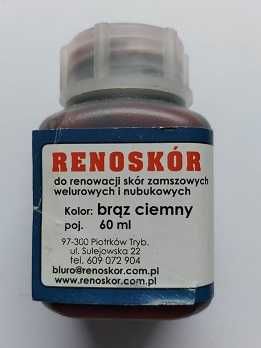 RENOSKÓR FARBA Lakier do zamszu brąz ciemny