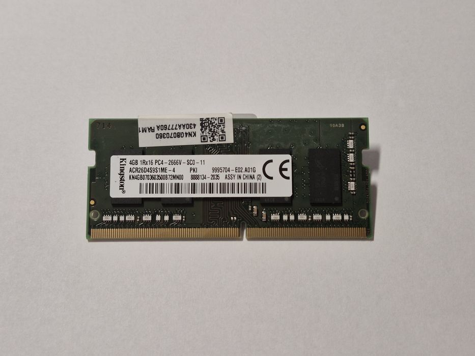 DDR4 so-dimm 4гб оперативна пам'ять для ноутбука