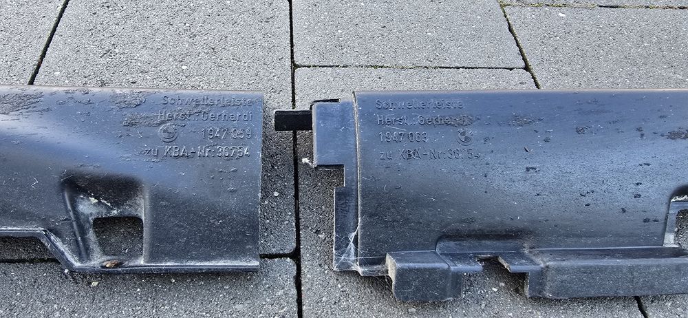 Listwy progowe NAKŁADKI BMW E30 Oryginał