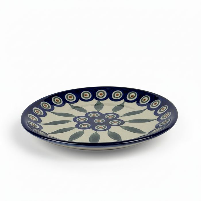 Talerz deserowy Moja Faktoria 17 cm - wzór D - Pawie oczko