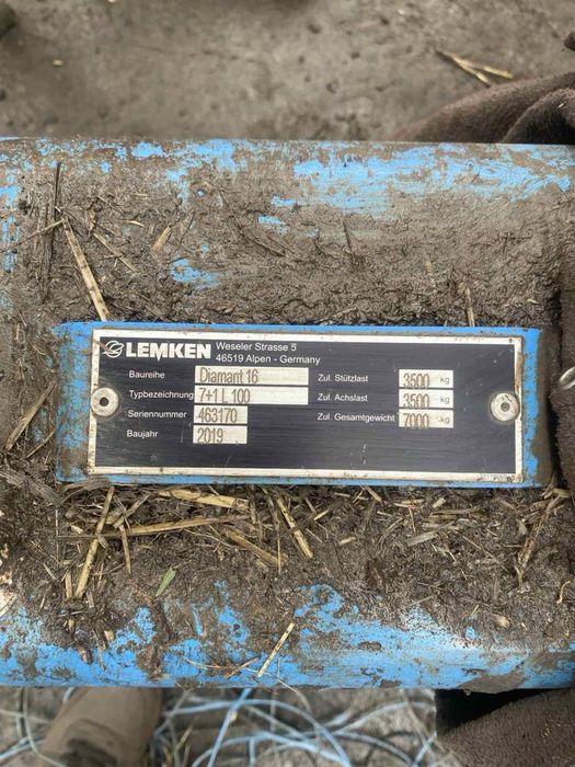Продам Плуг lemken Diamant 16 7+1 L100 2019г