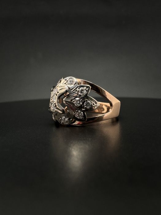 Золотий перстень / золотой перстень / радянський / діамант / бриллиант