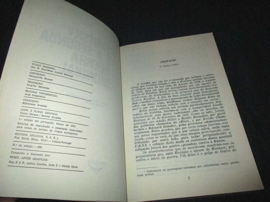 Livro Trotsky e a Segunda Guerra Mundial Arcádia