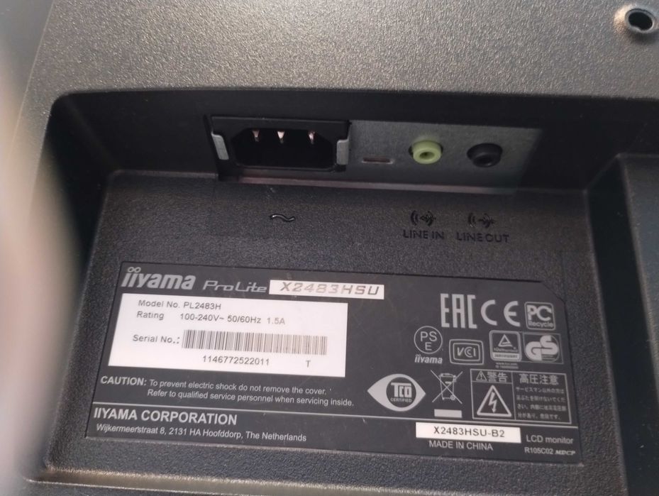 Monitor iiyama 24' ProLite X2483HSU-B2