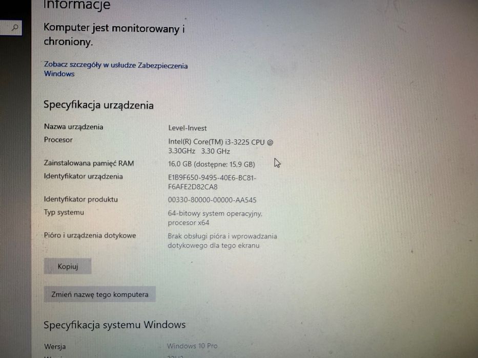 Komputer stacjonarny dla dziecka