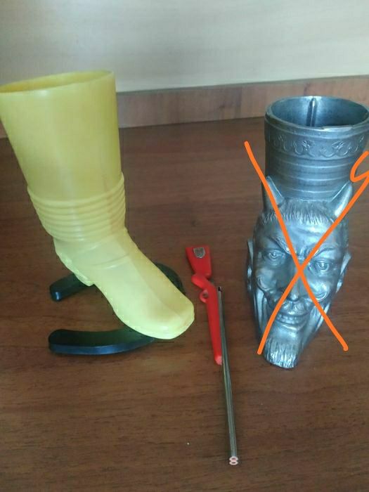 Карандашница  Сапог.Ручка ружье ссср.