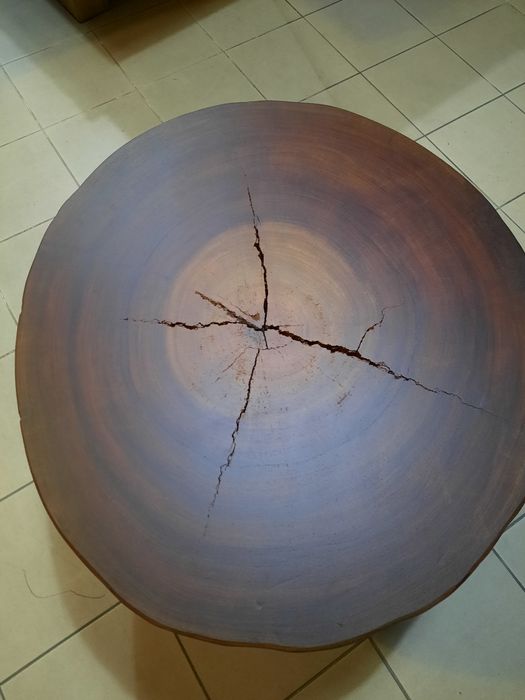 Mesa Centro tronco madeira