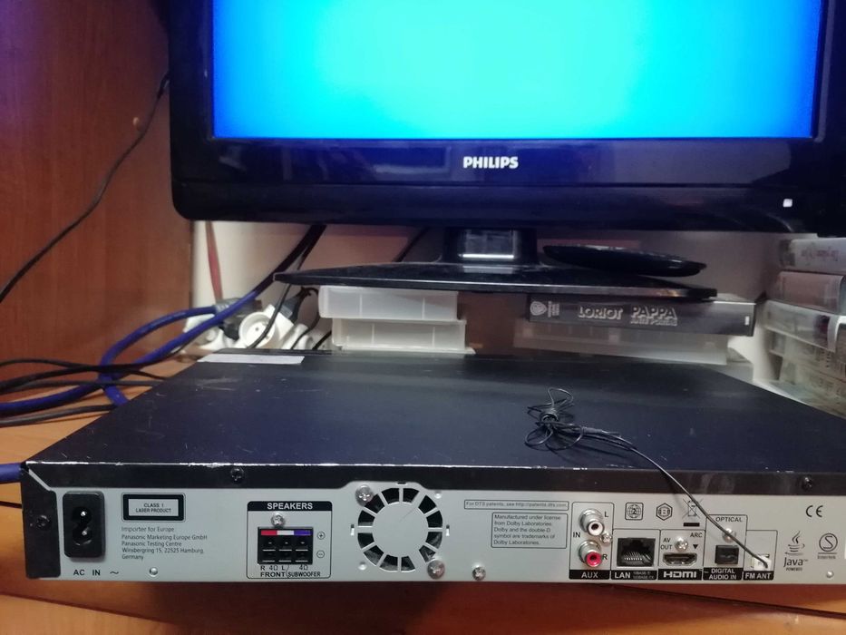 Odtwarzacz Blu-ray Panasonic SA-BTT105 amplituner  pilot HDMI/USB