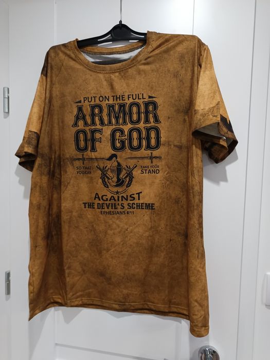 Nowa nie używana Koszulka t-shirt styl militarny ,,dobra zbroja ,, XL