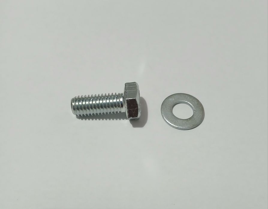 Parafuso M8x20 Galvanizado+Anilha| Fixação Metálica Construção