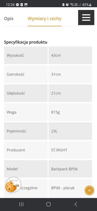 Plecak  st. Right 4- komorowy czarny