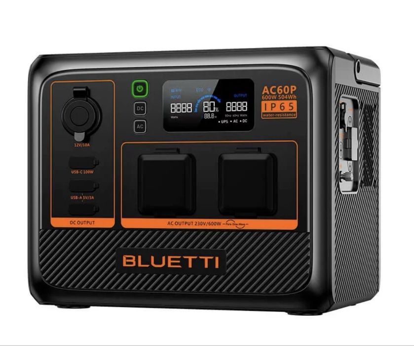 Зарядна станція Bluetti AC60P 600вт 504 Вт/год електростанція для дому