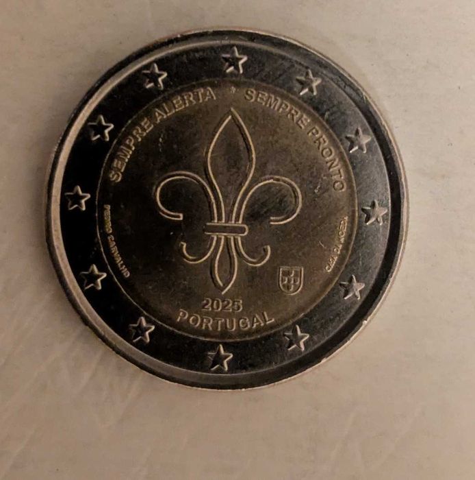 Moeda 2€ - 2025 - Portugal - Escotismo Mundial e Movimentos Juvenis