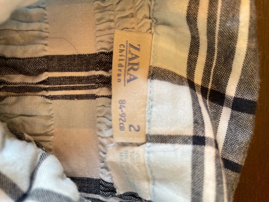 Camisa azul da ZARA para menina 2 anos