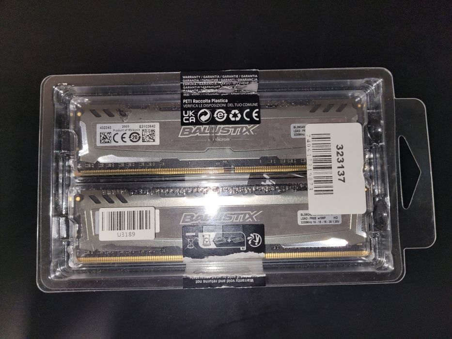 Crucial Ballistix LT DDR4-3200 8GBx2 未使用 crucial ballistix ddr4 3200 - Купить электронику - Цены на OLX.ua