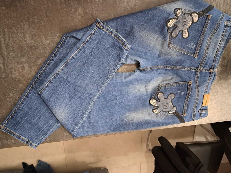 Spodnie jeans niebieskie rozm L/ 44