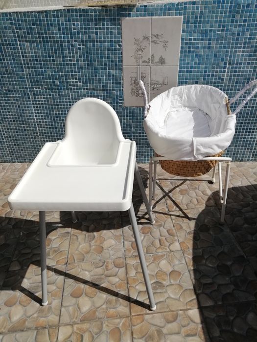 Cama de Bebé Com Cesta Transporte e Oferta Carrinho