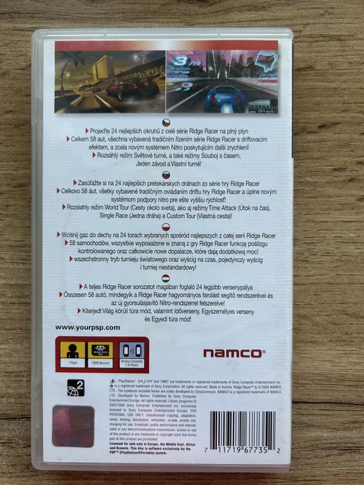 Ridge Racer gra na PSP
