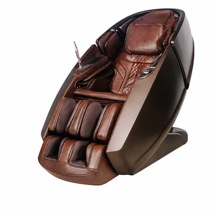 Fotel Masujący ELITE PREMIUM,  Skóra Naturalna, AI, 2 Roboty Masujące, Zero Gravity