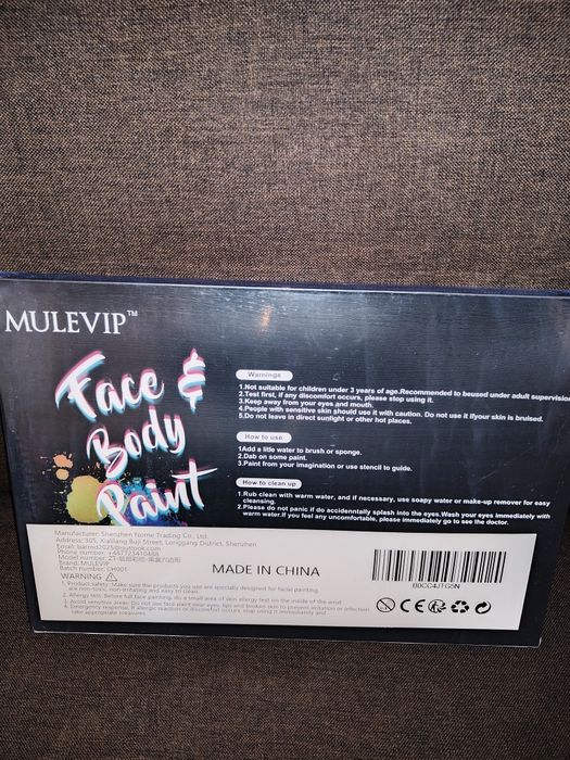 Zestaw do malowania twarzy Mulevip