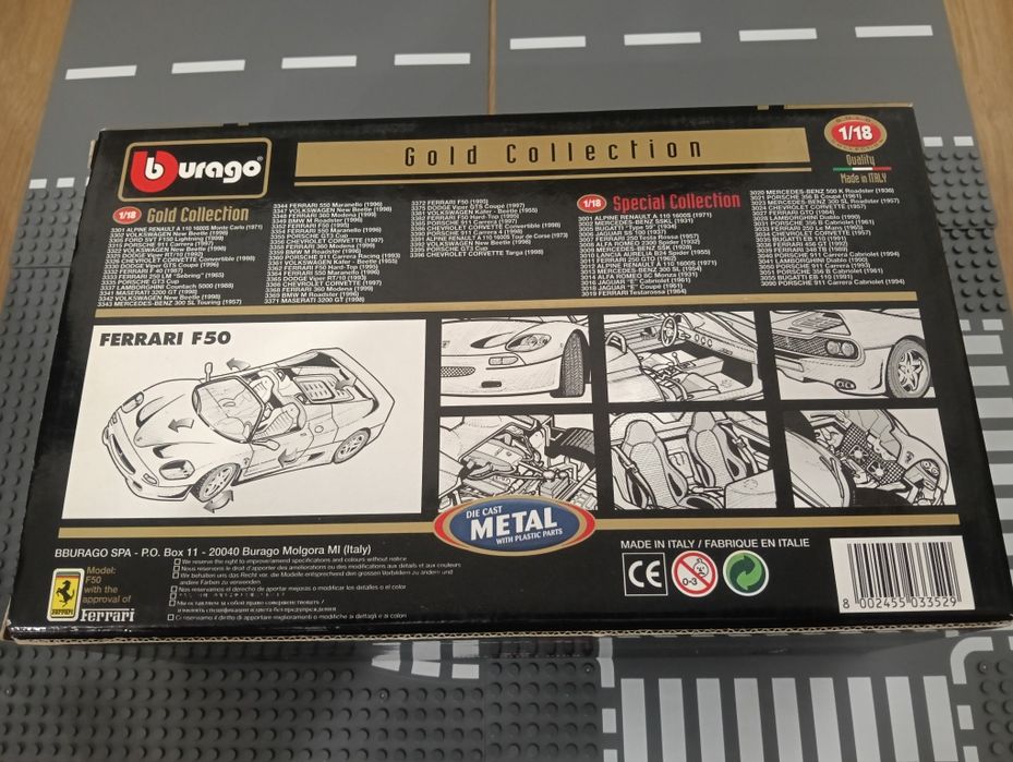 Ferrari F 50 Burago 1:18 Gold Edition