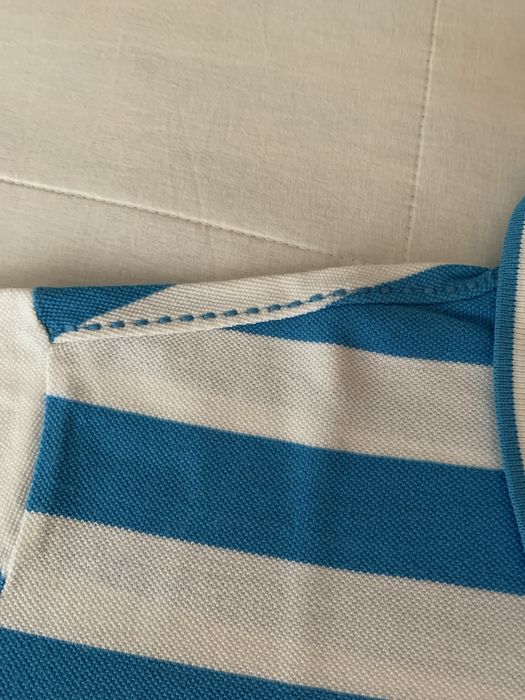 Polo Decenio azul e branco original
