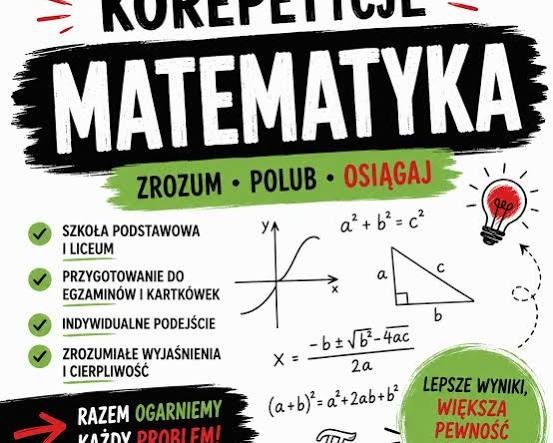 Korepetycje MATEMATYKA | klasy 1-8 | matura podstawowa | Rzeszów/online/stacjonarnie